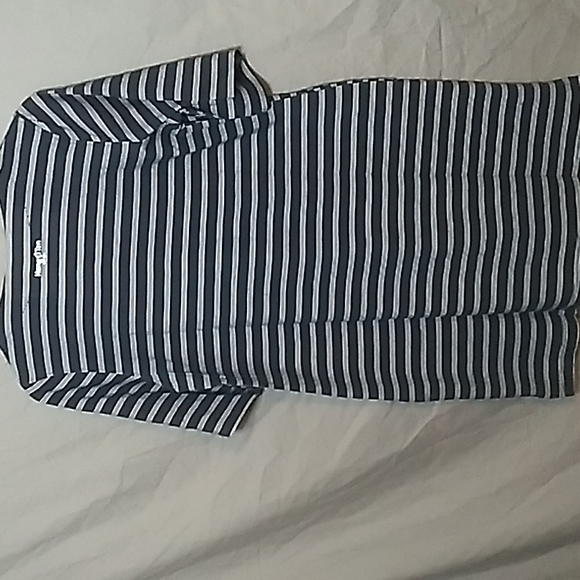 Hang Ten UV Protection UPF 50+ Blue & White Dress w Pockets Women's Medium - Picture 3 of 6